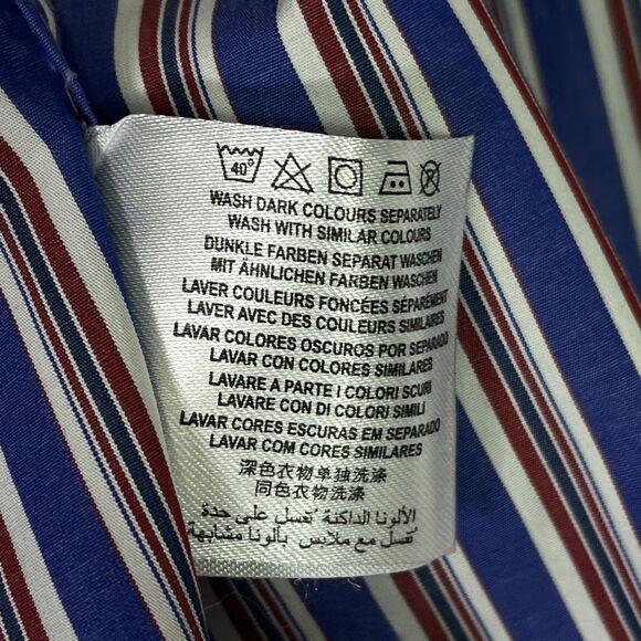 Gant Noble Poplin Casual Fit Striped Button Down Shirt Men's Size 3X - Picture 7 of 10